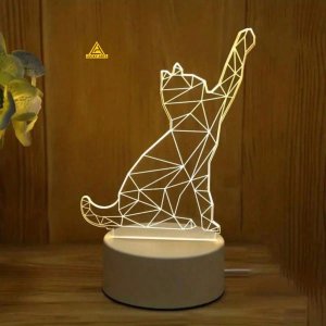2D Cat Illusion Lamp | Lucky Arts