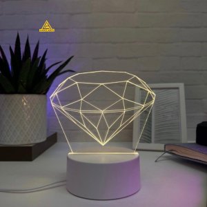 2D Diamond Illusion Lamp | Lucky Arts