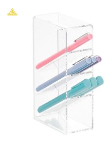 4-Section Acrylic Pen Holder | Lucky Arts