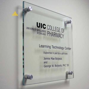 Clear Acrylic Name Plate | Lucky Arts