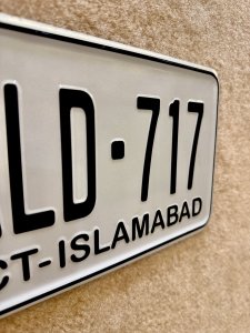 Vehicle Number Plate (100% Govt. Style Premium Replica – Embossed)